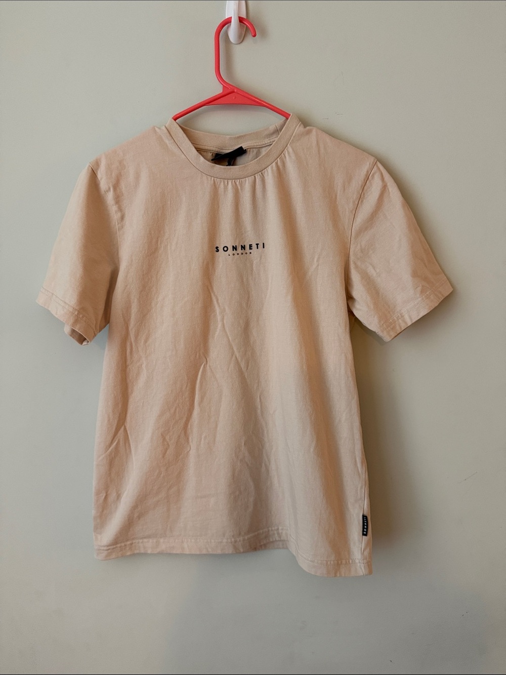 Men's Short Sleeve T-Shirt in Light Beige
